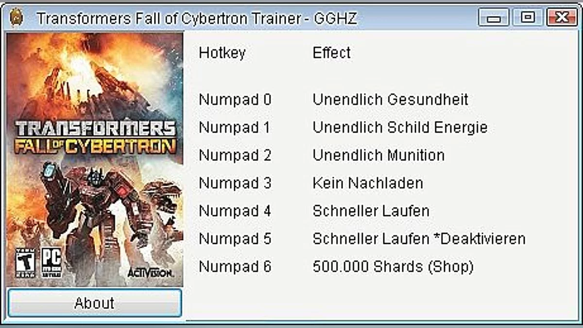Трейнер / Trainer (+6) [1.0] [Chris / GGHZ]