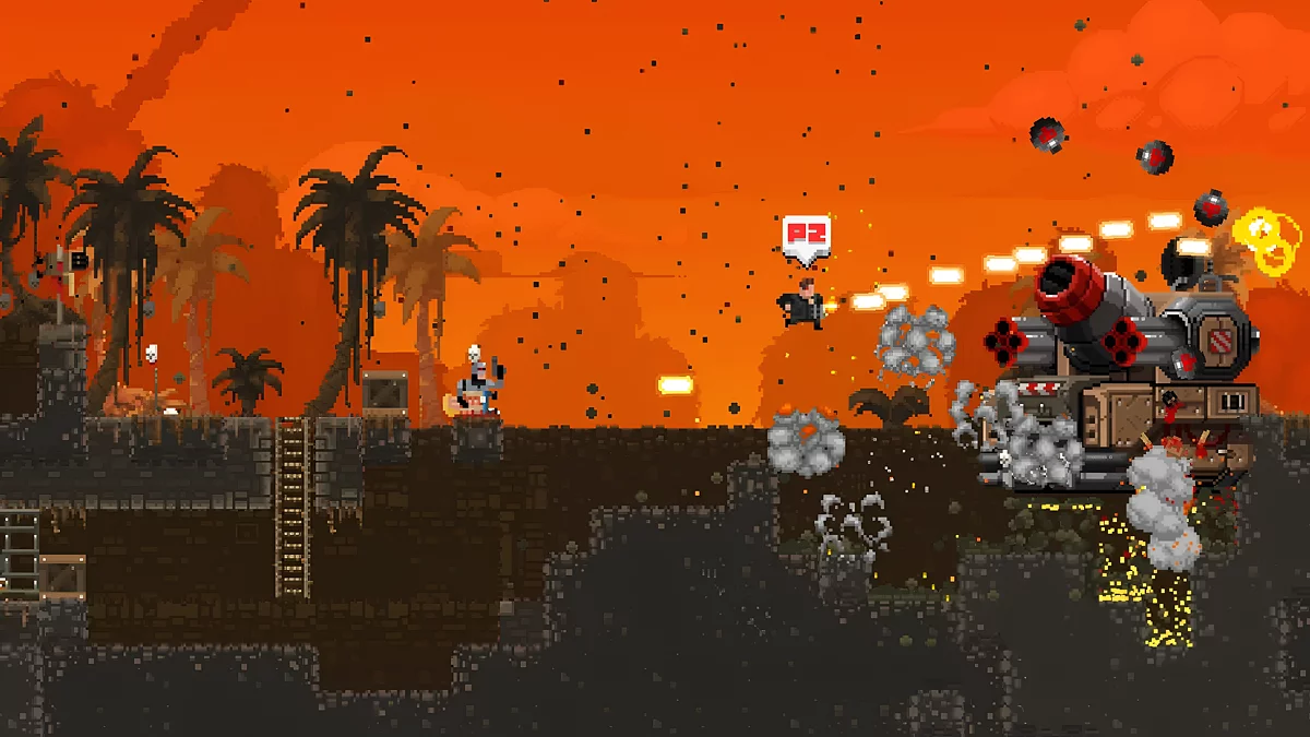 В Broforce заметны черты классических частей Contra и Worms